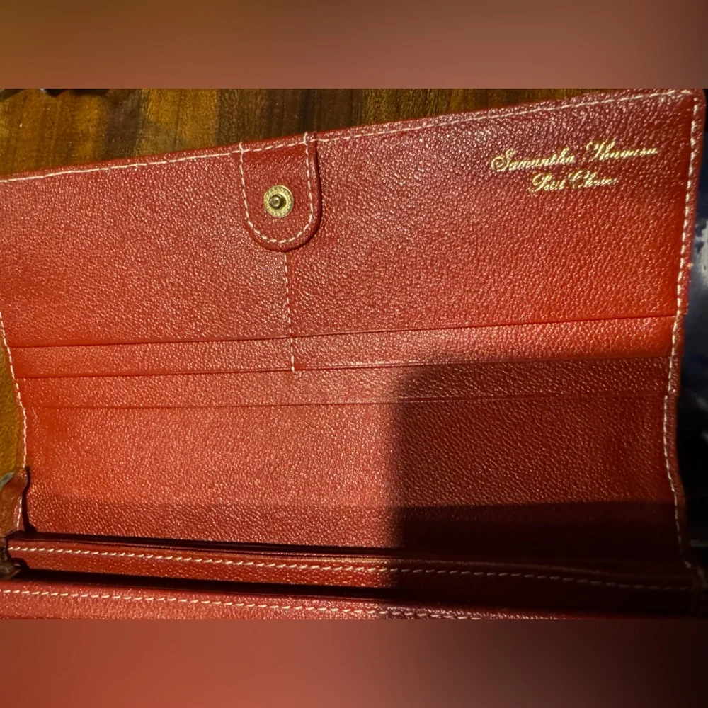 Samantha Thavasa Red &White Leather Wallet Rare Japanese Edition - Picture 11 of 16